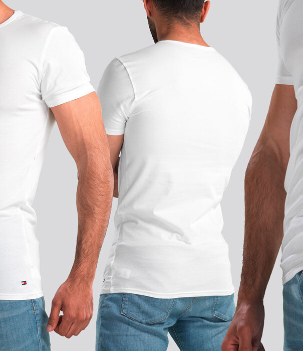 Tommy Hilfiger Premium Essentials Crew Neck T-Shirt 3-Pack 187 White
