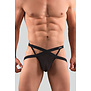Manstore M101 X-Cut Jock Transparant Zwart (055)