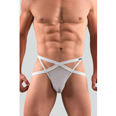 Manstore M101 X-Cut Jock Transparant Wit (005)