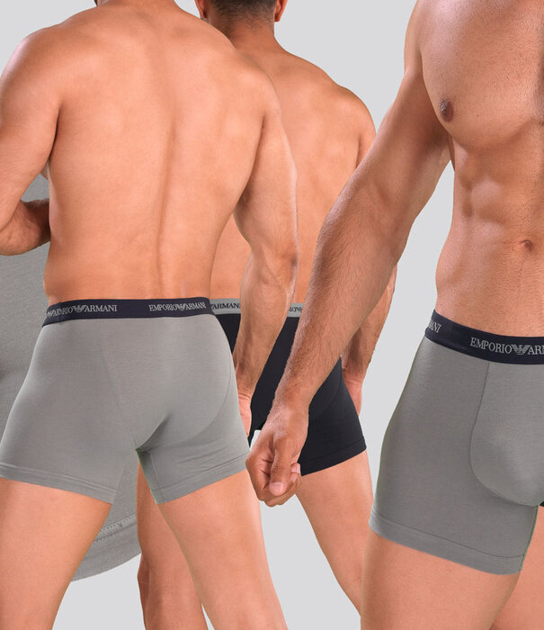 Emporio Armani Essential Core Logoband Boxer Brief 2-Pack CC717 Grey/Blue
