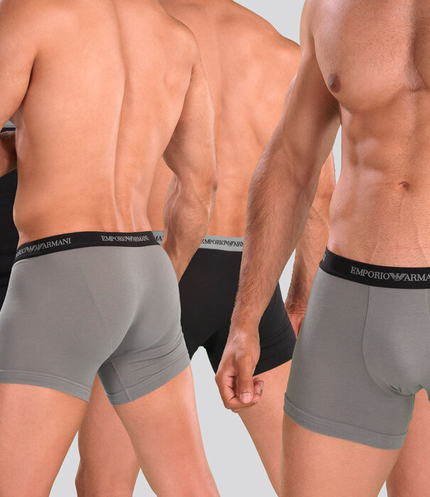 Emporio Armani Essential Core Logoband Boxer Brief 2-Pack CC717 Black/Grey