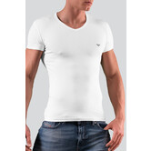 Emporio Armani Big Eagle V-Neck T-Shirt CC735 Weiß