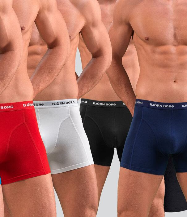 Bjorn Borg Essential Boxershort 5-Pack 1026 Rot/Weiß/Blau