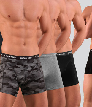 Bjorn Borg Essential Boxershort 3-Pack 1132 Schwarz