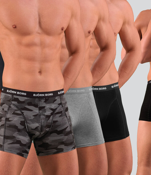Bjorn Borg Essential Boxershort 3-Pack 1132 Multi Zwart (051)