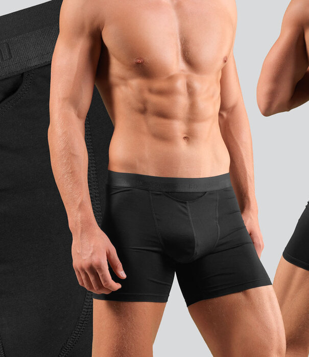 Hom HO1 Long Boxer Brief 519 Schwarz