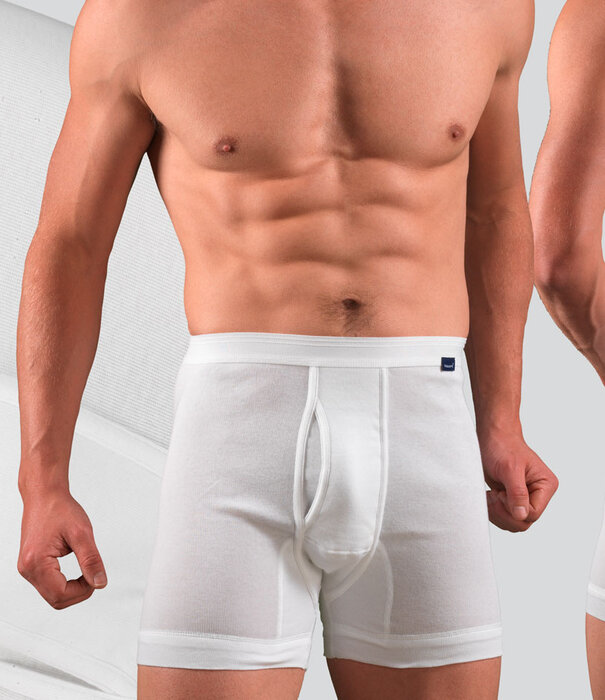 Kapart Feinripp 7X8 Long Boxer 113 White