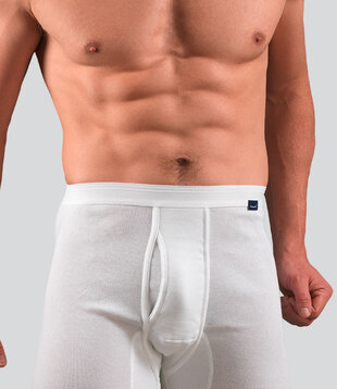 Kapart Feinripp 7X8 Long Boxer 113 White