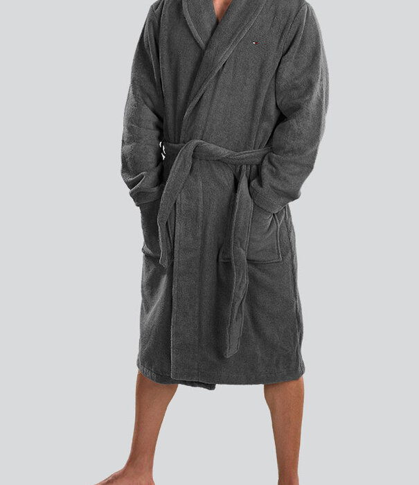 Tommy Hilfiger Icon Bathrobe 539 Grijs