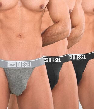 Diesel Jockstrap 3-Pack GDAC Grijs/Zwart
