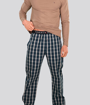 Tommy Hilfiger Pyjama Set 960 Woven Set Multi Bruin (451)