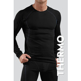 Schiesser Shirt Longsleeve 306 Thermo Light Zwart