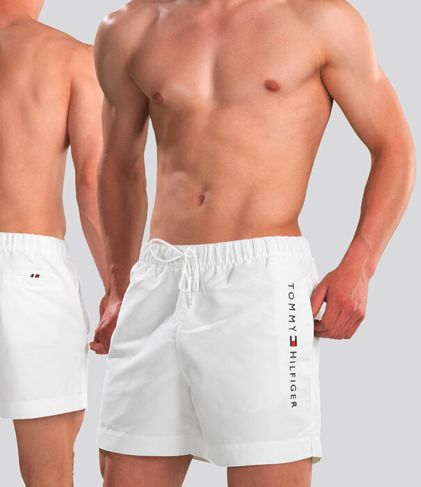 Tommy Hilfiger Swim Short 885 Medium Drawstring Weiß