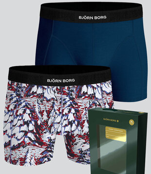 Bjorn Borg Boxershort 2-Pack 634 Premium Cotton Stretch Multi Blauw
