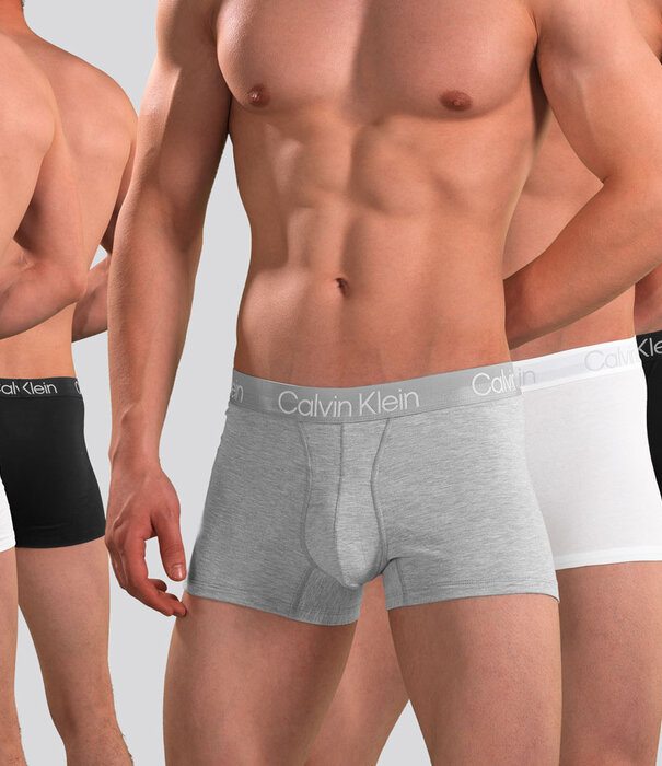 Calvin Klein Trunk 3-Pack NB2970A Modern Structure White/Black/Grey