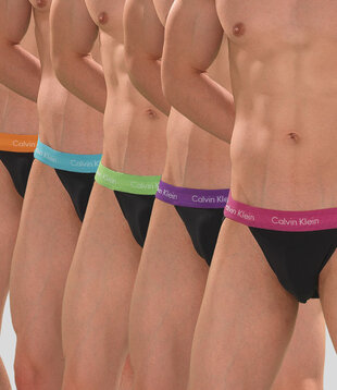 Calvin Klein Jockstrap 5-Pack NB3914A This is Love Schwarz