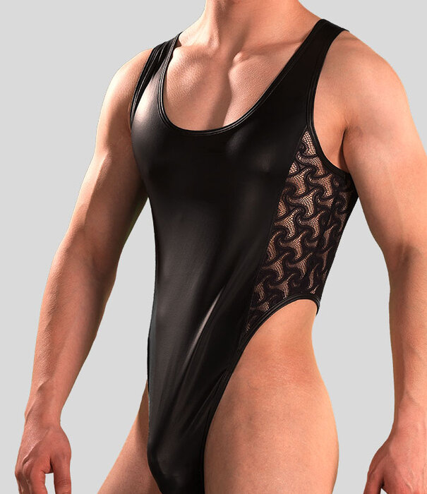 Manstore String Body M2390 Transparant Zwart (055)
