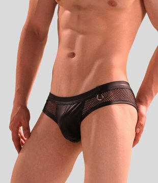 Manstore Cheeky Brief M2391 Transparant Zwart (055)