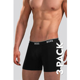 Boss Boxer Brief 3-Pack 282 Power Zwart