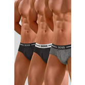 Boss Hip Brief 3-Pack 164 Bold Design Multi Zwart (051)
