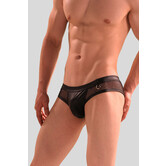 Manstore Cheeky Brief M2391 Transparant Zwart (055)