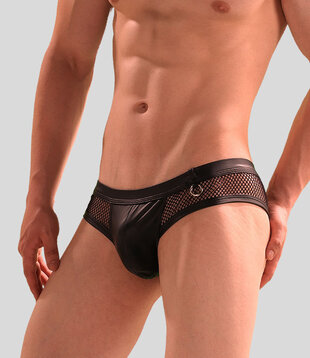 Manstore Cheeky Brief M2391 Transparant Zwart (055)