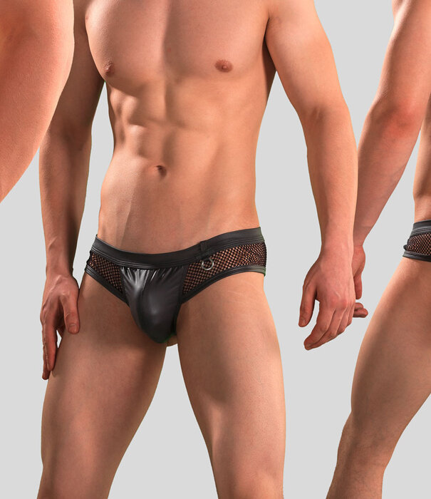 Manstore Cheeky Brief M2391 Transparant Zwart (055)