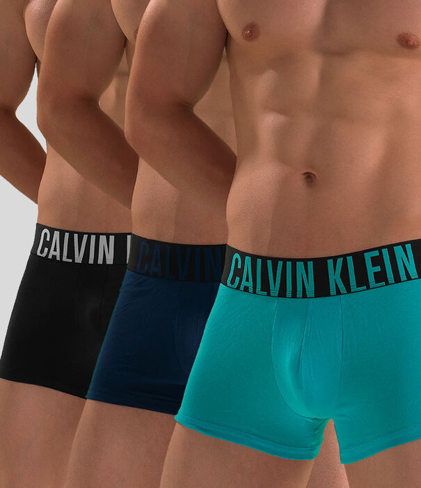 Calvin Klein Trunk 3-Pack NB3608A Intense Power Blau