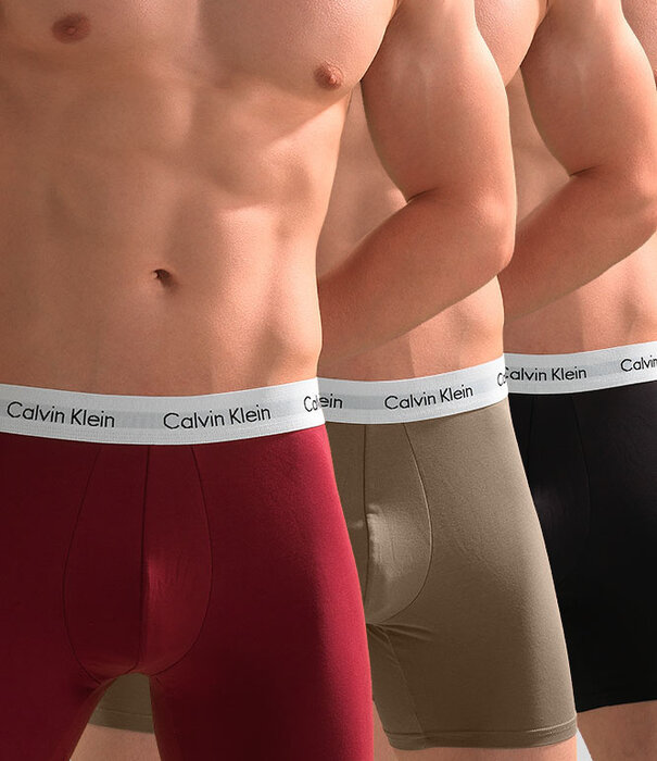 Calvin Klein Boxer Brief 3-Pack NB1770A Classic Fit Multi Rood (151)