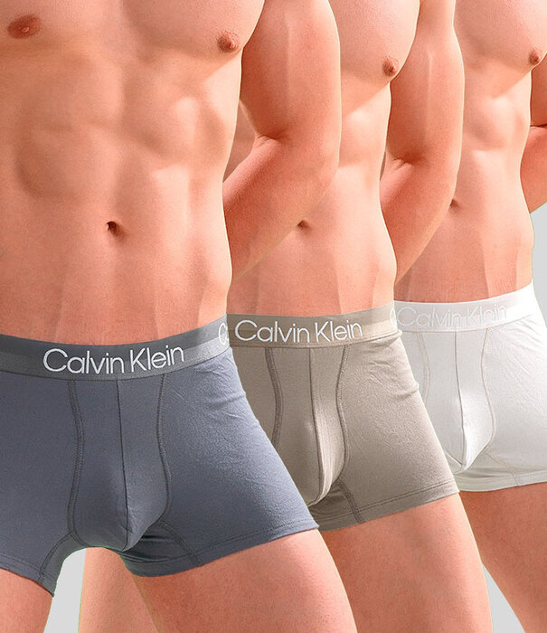 Calvin Klein Trunk 3-Pack NB2970A Modern Structure Grün