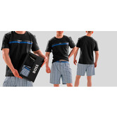 Boss Pyjama 572 Urban Short Set Multi Blauw