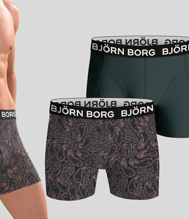 Bjorn Borg Boxershort 2-Pack 174 Bamboo Multi Groen (251)