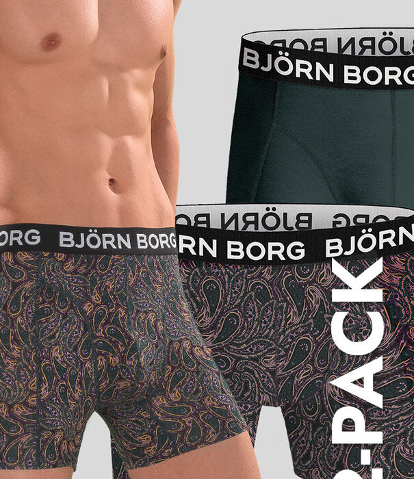 Bjorn Borg Boxershort 2-Pack 174 Bamboo Multi Groen (251)