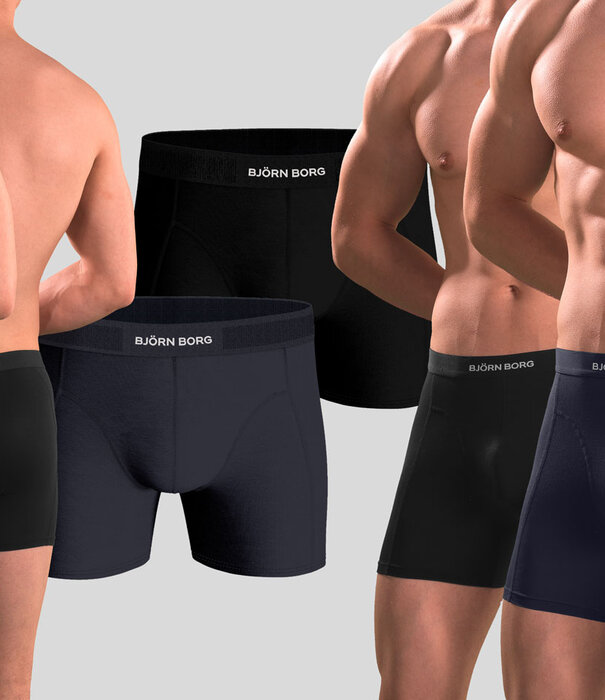 Bjorn Borg Boxershort 2-Pack 031 Lyocell Zwart/Blauw