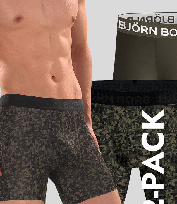 Bjorn Borg Boxershort 2-Pack 026 Performance MP001 Grün
