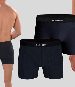Bjorn Borg Boxershort 2-Pack 025 Premium Cotton Stretch MP003 Blue