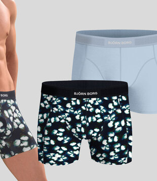 Bjorn Borg Boxershort 2-Pack 025 Premium Cotton Stretch MP002 Blue