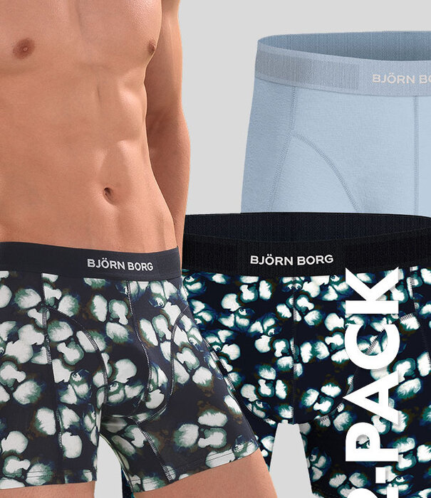 Bjorn Borg Boxershort 2-Pack 025 Premium Cotton Stretch MP002 Blau