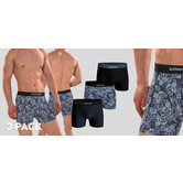 Bjorn Borg Boxershort 3-Pack 024 Premium Cotton Stretch Multi Blauw