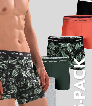 Bjorn Borg Boxershort 5-Pack 016 Cotton Stretch MP003 Black