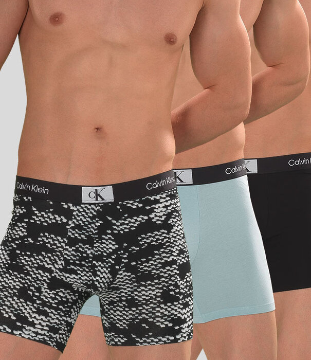 Calvin Klein Boxer Brief 3-Pack NB3529E 1996 Multi Blauw