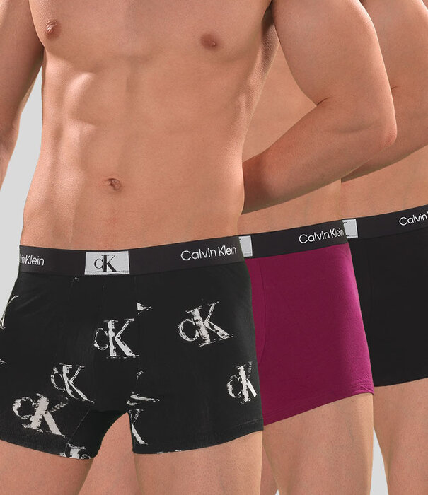 Calvin Klein Trunk 3-Pack NB3528E 1996 Black