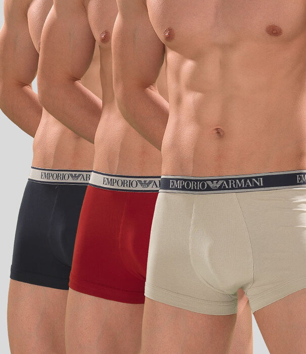 Emporio Armani Trunk 3-Pack 4R717 Multi Rood (151)