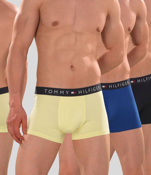 Tommy Hilfiger Trunk 3-Pack 180 TH Original Blauw/Geel