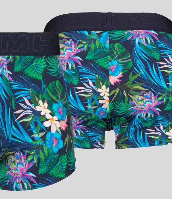 Hom Boxer Brief 711 Yoni Multi Blauw