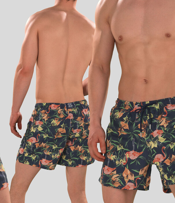 Hom Swim Short 766 Flamingo Blau