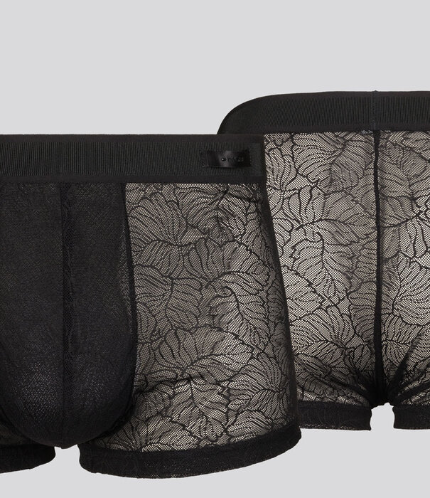 Hom Boxer Brief Temptation 752 Jon Transparant Zwart (055)