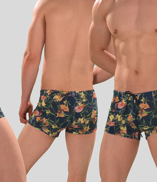 Hom Swim Boxer 765 Flamingo Multi Blauw