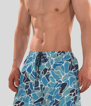 Hom Swim Short 743 Alain Multi Blauw