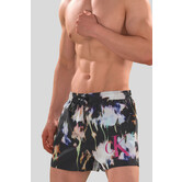 Calvin Klein Swim Short 968 Short Drawstring Multi Zwart (051)